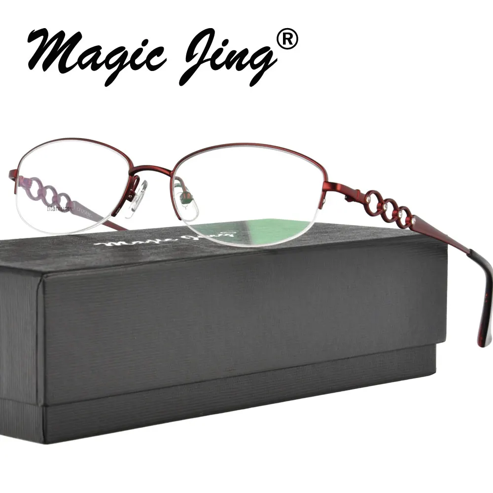 Magic Jing Pure titanium RX optical frames prescription spectacles myopia eyewear eyeglasses for women K001
Magic Jing Pure titanium RX optical frames prescription spectacles myopia eyewear eyeglasses for women K001