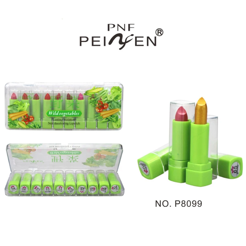 Wholesale hot selling lipstick PNF brand 10 small lipstick durable makeup lipstick moisturizing easy color lipstick P8099
Wholesale hot selling lipstick PNF brand 10 small lipstick durable makeup lipstick moisturizing easy color lipstick P8099