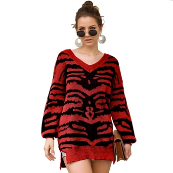 Maoxzon Womens Print Full Sleeve Sexy Loose Sweaters For Girls Autumn Fashion Split Knitted Pullovers Knitwear Tops Outerwear
Maoxzon Womens Print Full Sleeve Sexy Loose Sweaters For Girls Autumn Fashion Split Knitted Pullovers Knitwear Tops Outerwear