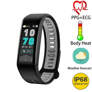 2019 New T02 Smart Bracelet PPG ECG Body Heat Heart Rate Monitor IP68 Waterproof Weather Forecast USB Charging Smartwatch Band
2019 New T02 Smart Bracelet PPG ECG Body Heat Heart Rate Monitor IP68 Waterproof Weather Forecast USB Charging Smartwatch Band