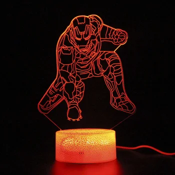 Marvel Figure Projection Lamp Iron Man Remote Control 3D Table Lamp Ironman Avengers Party Decoration Night Light
Marvel Figure Projection Lamp Iron Man Remote Control 3D Table Lamp Ironman Avengers Party Decoration Night Light