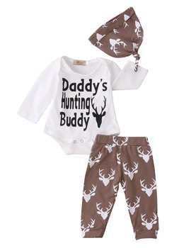 Adorable Baby Boys Romper Christmas Pants Hat Clothes Outfits Set 0-18M daddys hunting buddy
Adorable Baby Boys Romper Christmas Pants Hat Clothes Outfits Set 0-18M daddys hunting buddy