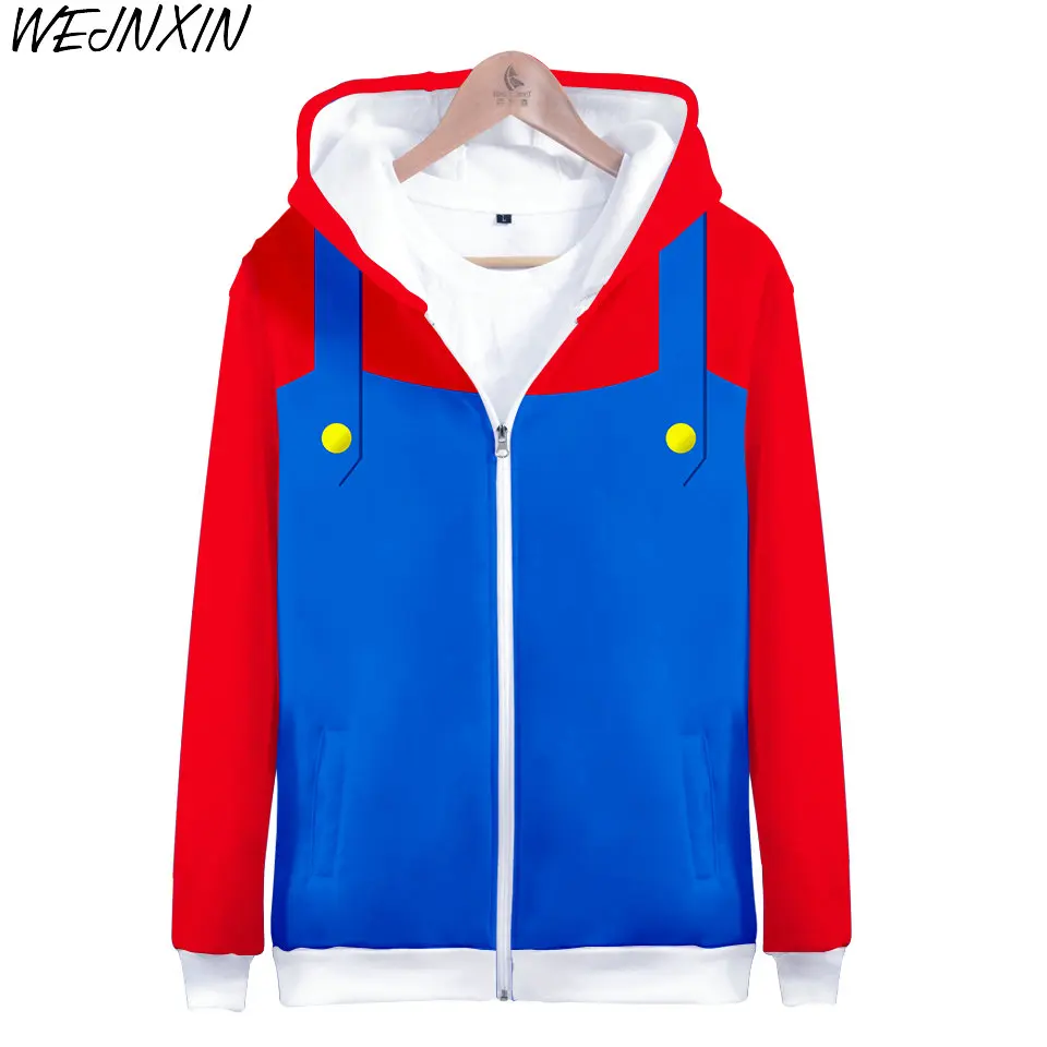 Anime Costume Fashion 3D Printing Super Mario Bros Zipper Jacket Hip Hop Streetwear Hooded Sweatshirt Plus Size Unisex Hoodies
Anime Costume Fashion 3D Printing Super Mario Bros Zipper Jacket Hip Hop Streetwear Hooded Sweatshirt Plus Size Unisex Hoodies