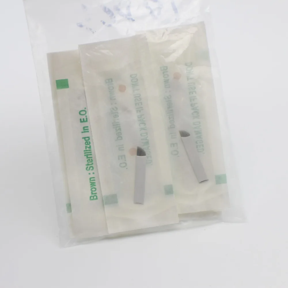 500 Pcs 0.2mm 18 Needles Microblading Needles Permanent Makeup Eyebrow Tattoo Manual Blade For 3D Eyebrow Tattoo
500 Pcs 0.2mm 18 Needles Microblading Needles Permanent Makeup Eyebrow Tattoo Manual Blade For 3D Eyebrow Tattoo