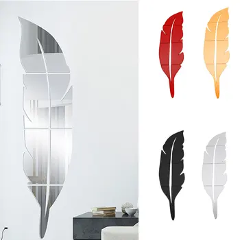 Mirror Effect Wall Stickers Paster Background Room Feather Shape 4 Color Removable Creative Home Decoraton Mirror Wall Craft
Mirror Effect Wall Stickers Paster Background Room Feather Shape 4 Color Removable Creative Home Decoraton Mirror Wall Craft