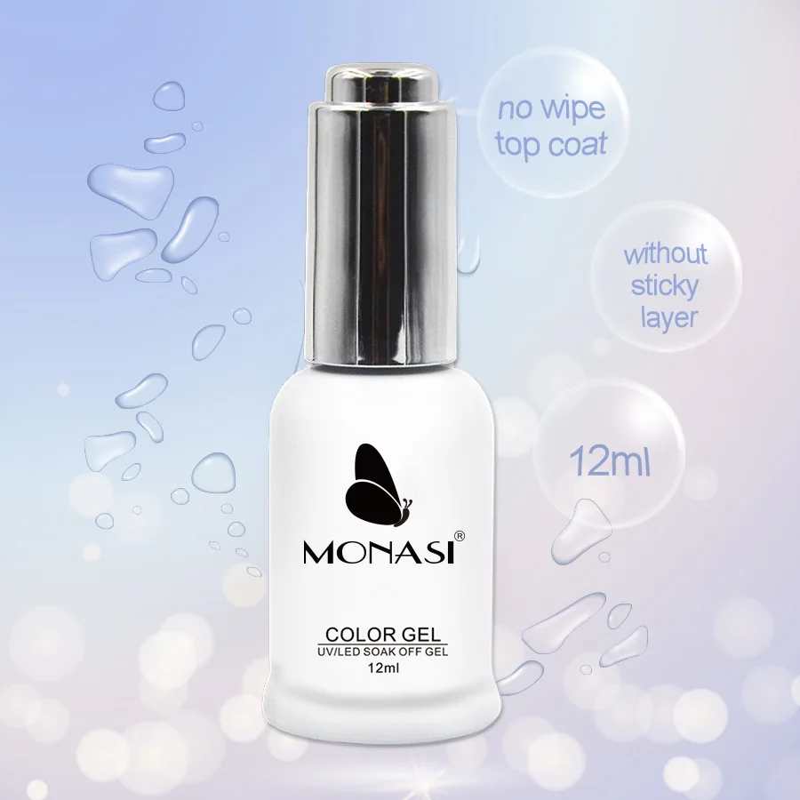 12ml MONASI Glossy Gel Polish UV LED Soak Off Nail Polish No Wipe Top Coat No Cleaning
12ml MONASI Glossy Gel Polish UV LED Soak Off Nail Polish No Wipe Top Coat No Cleaning