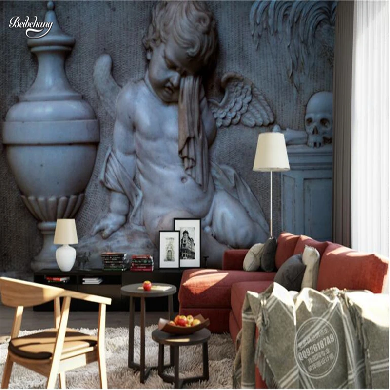 beibehang European-style three-dimensional angel relief TV background wall custom large fresco non-woven fabric wallpaper
beibehang European-style three-dimensional angel relief TV background wall custom large fresco non-woven fabric wallpaper