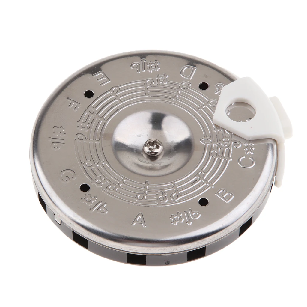 Tooyful Durable Metal 13 Holes Tuner Pitch Pipe Note Selector C Key for Guitars Part