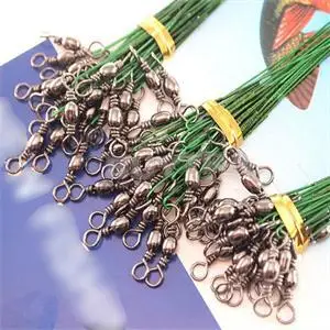 Stainless Steel Coated Fishing Trace Lure Wire Spinner Leader Hooks Swivel Interlock Snaps 72 pcs 15/23/30cm
Stainless Steel Coated Fishing Trace Lure Wire Spinner Leader Hooks Swivel Interlock Snaps 72 pcs 15/23/30cm