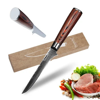 SUNNECKO 6" inch Boning Chef Knife Japanese Damascus VG10 Steel Kitchen Knives Razor Sharp Balde Cutter Tools Pakka Wood Handle
SUNNECKO 6" inch Boning Chef Knife Japanese Damascus VG10 Steel Kitchen Knives Razor Sharp Balde Cutter Tools Pakka Wood Handle