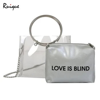 Ruique 2018 New Women Fashion Tote Bag Girls Summer Hot Transparent Jelly Bag Female Mini Casual Composite Chain Shoulder Bag
Ruique 2018 New Women Fashion Tote Bag Girls Summer Hot Transparent Jelly Bag Female Mini Casual Composite Chain Shoulder Bag