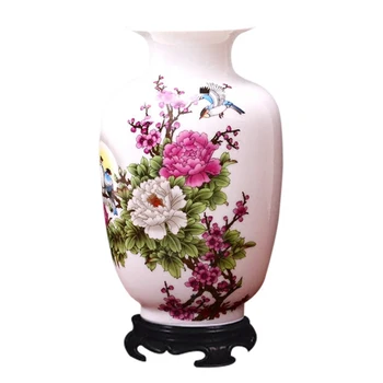 Jingdezhen Ceramic Ornaments New Chinese Small Fresh Dry Vase Living Room Flower Arrangement Home Decorations Retro Vase 1
Jingdezhen Ceramic Ornaments New Chinese Small Fresh Dry Vase Living Room Flower Arrangement Home Decorations Retro Vase 1