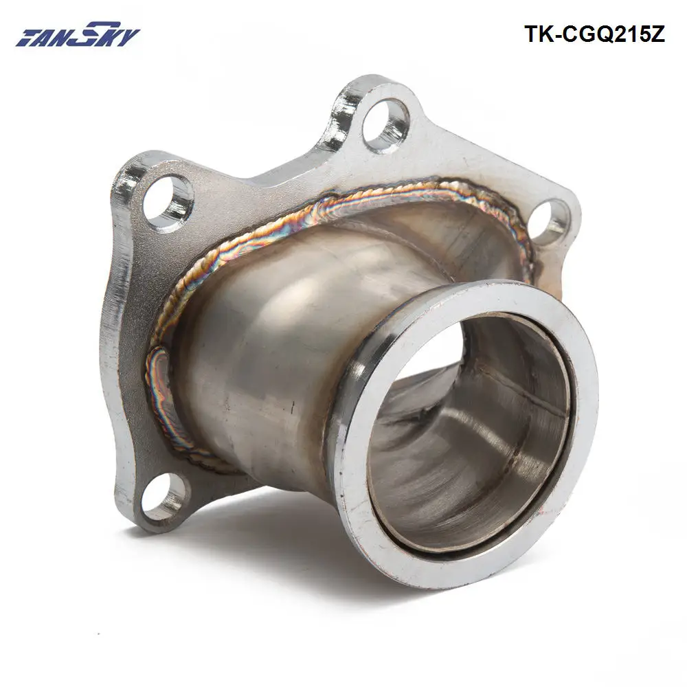 Conversione flangia di scarico Turbo adattatore KIMISS 2.5 in 63mm conversione flangia di scarico flangia di scarico in acciaio inox per T25 GT25 GT28