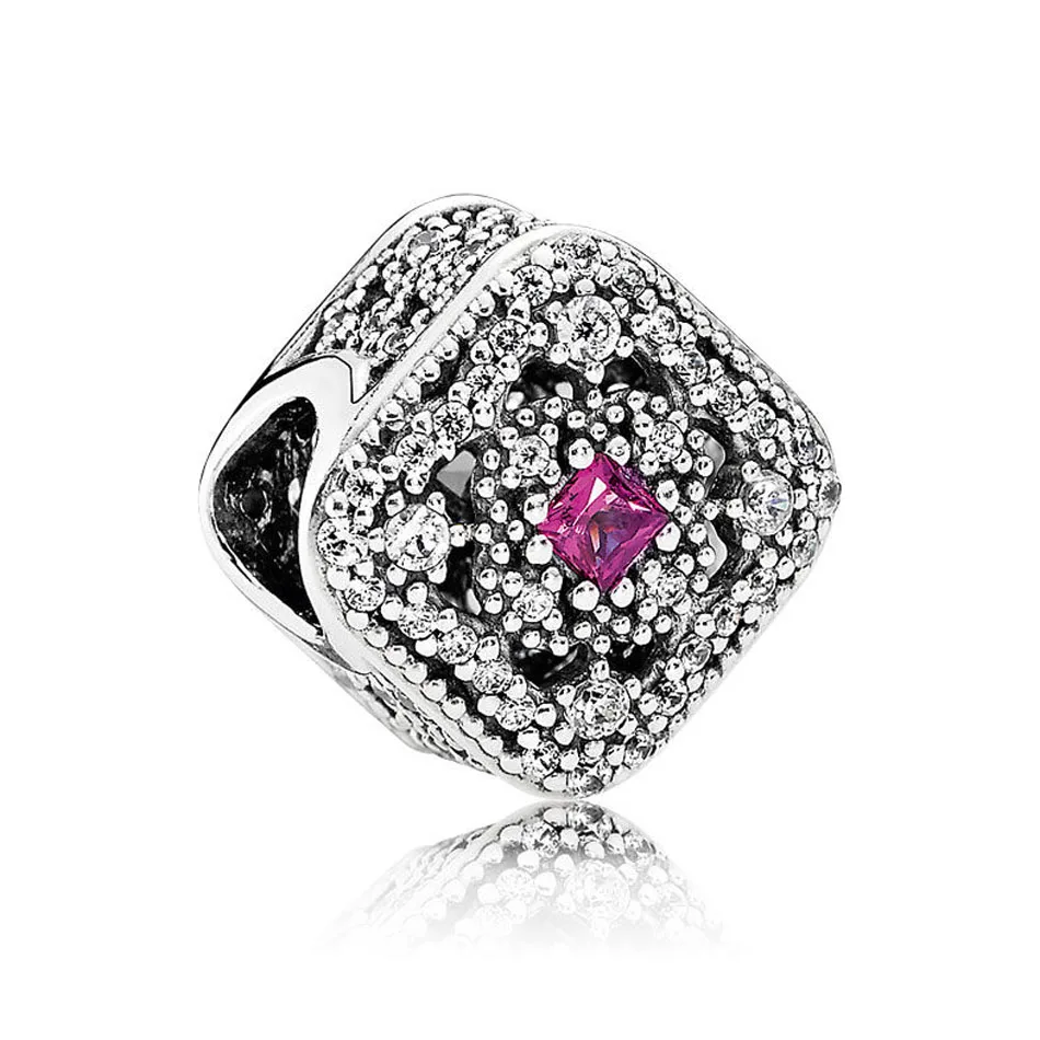 Authentic S925 Sterling Silver DIY Jewelry Fairytale Treasure Charm fit Lady Bracelet Bangle Cerise Crystal & Clear CZ
Authentic S925 Sterling Silver DIY Jewelry Fairytale Treasure Charm fit Lady Bracelet Bangle Cerise Crystal & Clear CZ
