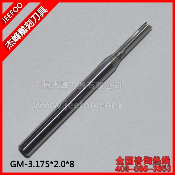 3.175*2.0*8mm 2 Straight Flutes Milling Cutters, CNC Cutting Tools, Carbide Router Bits
3.175*2.0*8mm 2 Straight Flutes Milling Cutters, CNC Cutting Tools, Carbide Router Bits