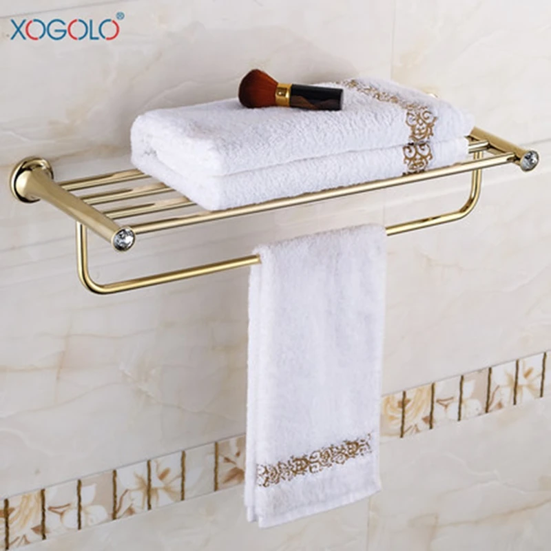 Xogolo Stainless Steel Towel Rack Accessories Fashion Gold Bath Towel Hanger New Arrival Crystal Mosaic Towel Holder
Xogolo Stainless Steel Towel Rack Accessories Fashion Gold Bath Towel Hanger New Arrival Crystal Mosaic Towel Holder