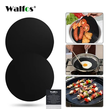 WALFOS 2pcs Reuseable Non-stick Mat Pan Fry Liner Sheet Cooking Wok Sheet Pad Kitchen BBQ Baking Mats Cooking Tool Round
WALFOS 2pcs Reuseable Non-stick Mat Pan Fry Liner Sheet Cooking Wok Sheet Pad Kitchen BBQ Baking Mats Cooking Tool Round
