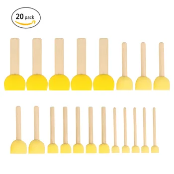 20 PCS Yellow Paint Sponge Brush Wooden Handle Children's Painting Tool Graffiti Kit Kids DIY Doodle Drawing Early Education Toy
20 PCS Yellow Paint Sponge Brush Wooden Handle Children's Painting Tool Graffiti Kit Kids DIY Doodle Drawing Early Education Toy