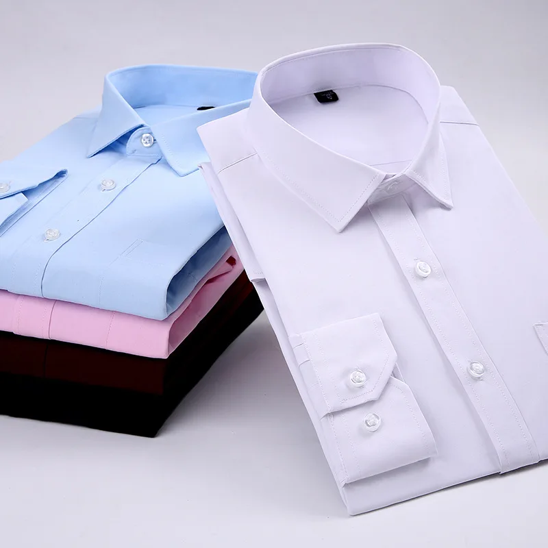 New Men's Dress Shirts Male Long Sleeve Oversized Office Shirt Solid Business Office Shirt Men Clothing Work Blouse 37-44 AF1007
New Men's Dress Shirts Male Long Sleeve Oversized Office Shirt Solid Business Office Shirt Men Clothing Work Blouse 37-44 AF1007