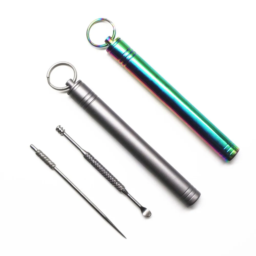 TC4 Titanium Ear Cleaner Toothpick with Bottle Outdoor self-denfense EDC Portable Mini tools Capsule Pills seal bottle keychain
TC4 Titanium Ear Cleaner Toothpick with Bottle Outdoor self-denfense EDC Portable Mini tools Capsule Pills seal bottle keychain