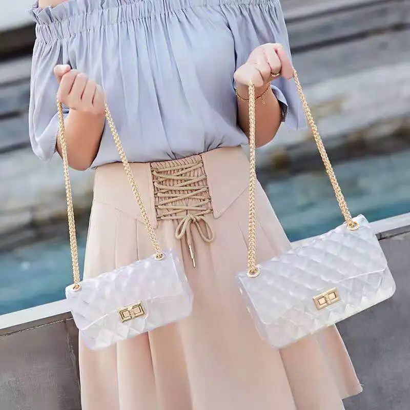 Chain Diamond lattice Transparent jelly bags for women trend pattern Envelope bag square shoulder bag ladies handbag crossbody
Chain Diamond lattice Transparent jelly bags for women trend pattern Envelope bag square shoulder bag ladies handbag crossbody