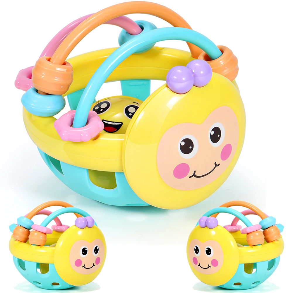 Knocking Cute Dumbbell Hand Game Interesting Gift Developmental Baby Cartoon Educational Ball Toddler Bee Shape Rattle Toy
Knocking Cute Dumbbell Hand Game Interesting Gift Developmental Baby Cartoon Educational Ball Toddler Bee Shape Rattle Toy