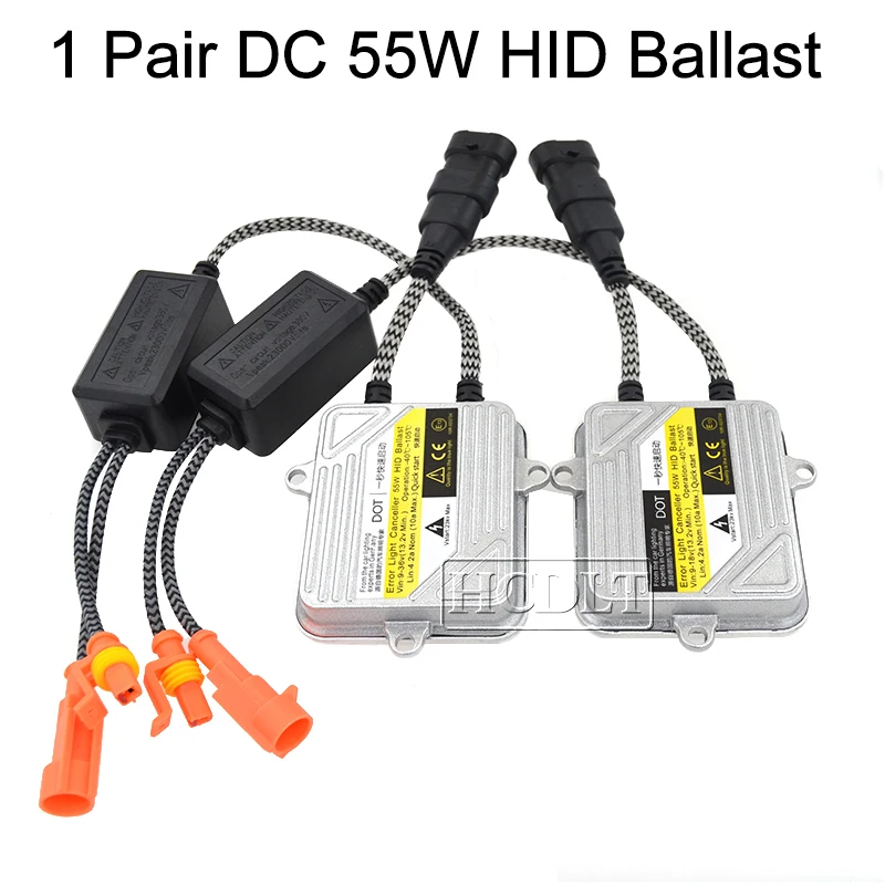 HCDLT 12V 55W DC HID Xenon Ballast For Car Headlight Kit Xenon H1 H7 H11 9005 9006 DC Block Ignition Digital Electronic Ballast (8)