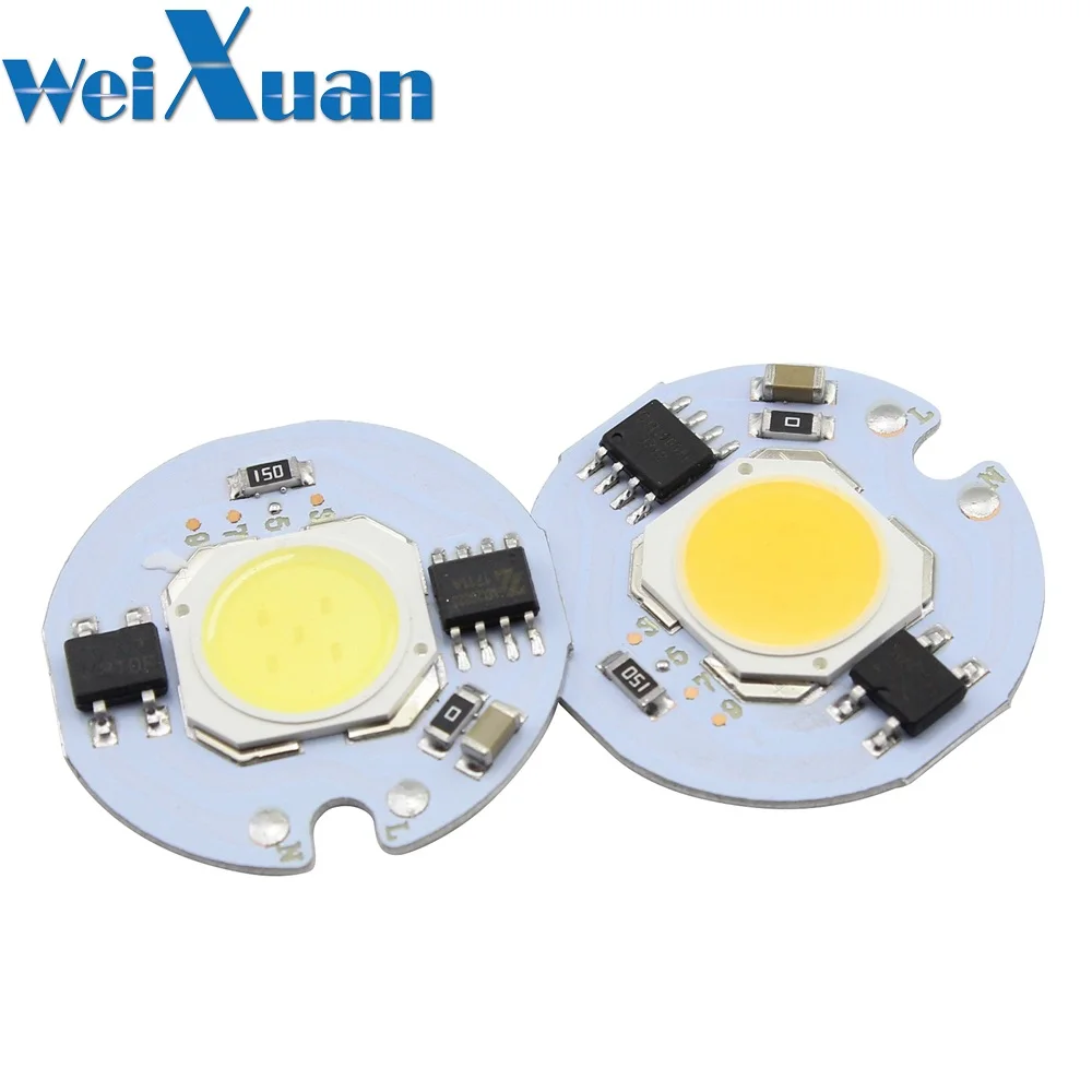 1PC 3W 5W 7W 9W Smart IC LED Chip 220V 240V AC 180 Degree LED COB Lamp Bead White Warm White for Floodlight Downlight
1PC 3W 5W 7W 9W Smart IC LED Chip 220V 240V AC 180 Degree LED COB Lamp Bead White Warm White for Floodlight Downlight