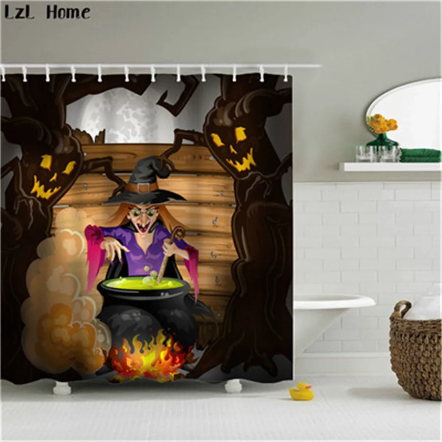 LzL Home 3d Horror Funny Waterproof Shower Curtain Halloween deor Bat Tree Skull Bath Curtain Bathroom Decor Cortina De Bano
LzL Home 3d Horror Funny Waterproof Shower Curtain Halloween deor Bat Tree Skull Bath Curtain Bathroom Decor Cortina De Bano