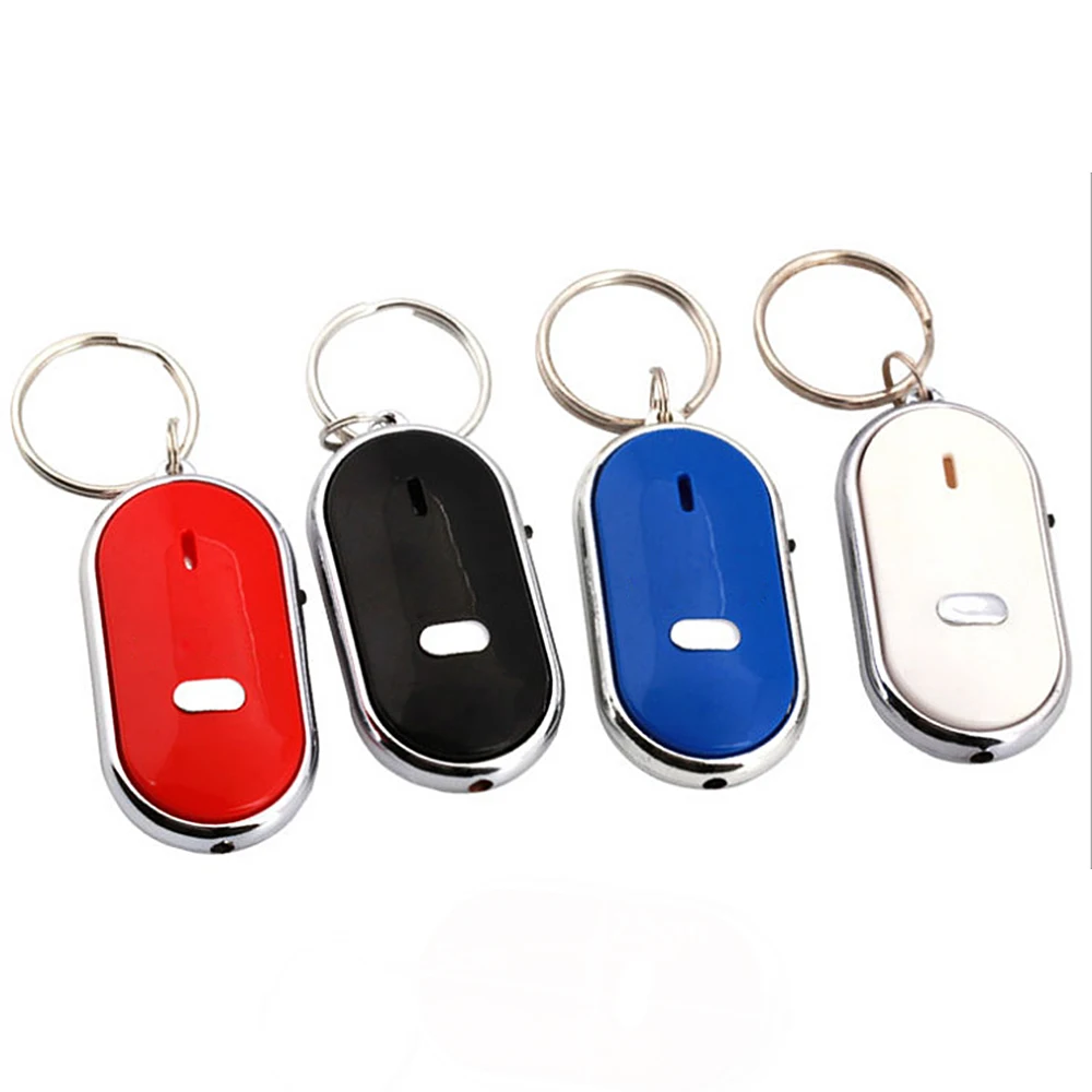 

LED Anti-lost Key Finder Find Locator Keychain Whistle Beep Sound Car Keyrings