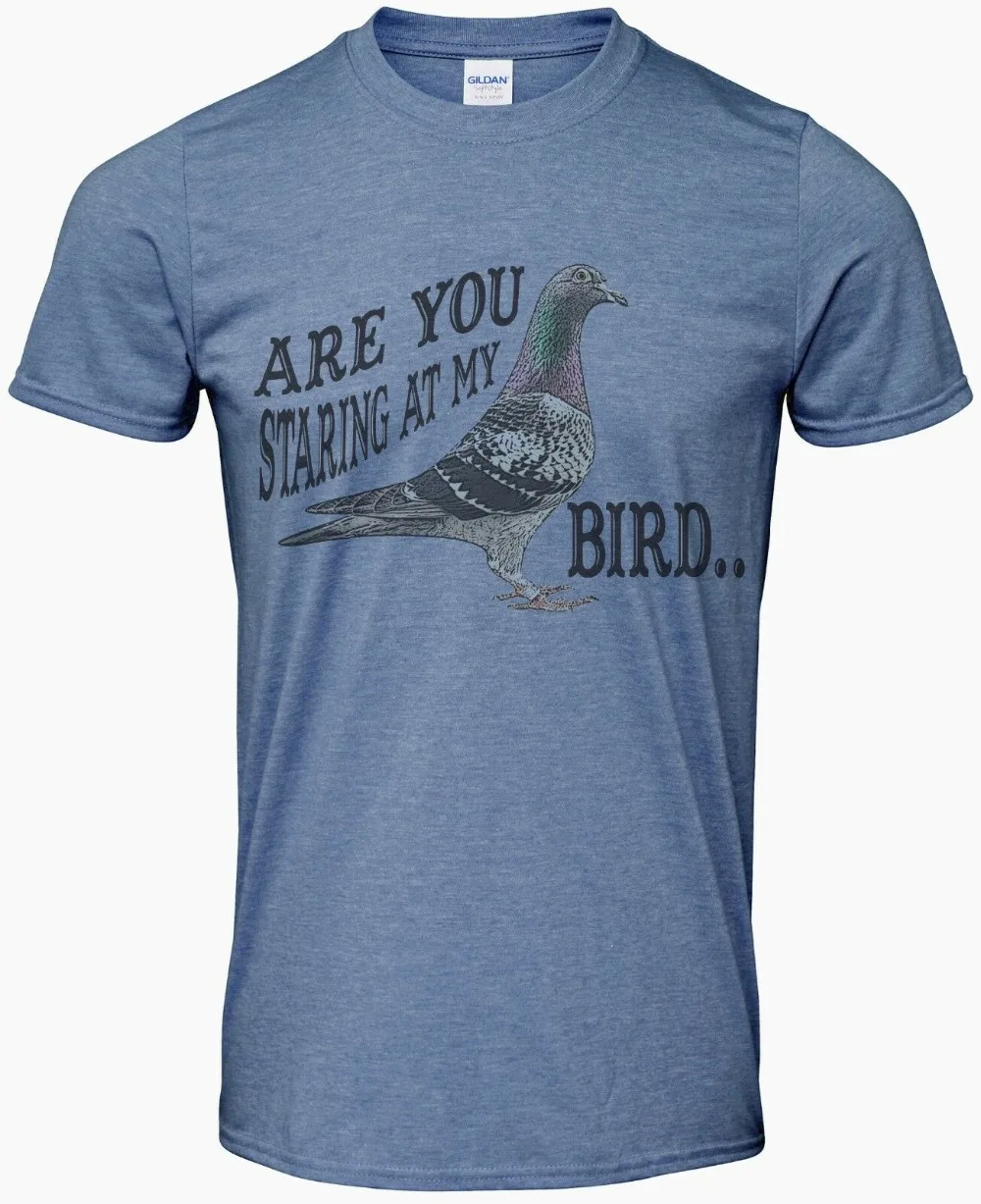 Pigeon Racing Pigeon Fancier Humour T Shirt You Staring At My Bird Fathers Day 2019 New Arrive Mens T-Shirt Casual Funny T Shirt
Pigeon Racing Pigeon Fancier Humour T Shirt You Staring At My Bird Fathers Day 2019 New Arrive Mens T-Shirt Casual Funny T Shirt