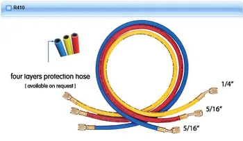 Hongsen CT-372 Three colors Refrigeration Charging Hose 180cm For R410
Hongsen CT-372 Three colors Refrigeration Charging Hose 180cm For R410