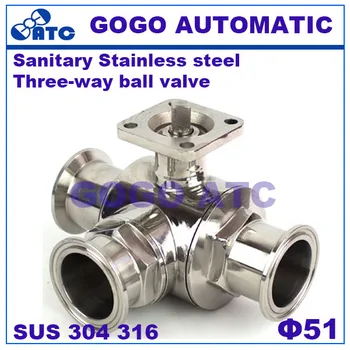 Sanitary Stainless steel 304 316 ball valve O.D 51 mm Fast-mounted clamp type high platform three-way ball valve with bracket
Sanitary Stainless steel 304 316 ball valve O.D 51 mm Fast-mounted clamp type high platform three-way ball valve with bracket
