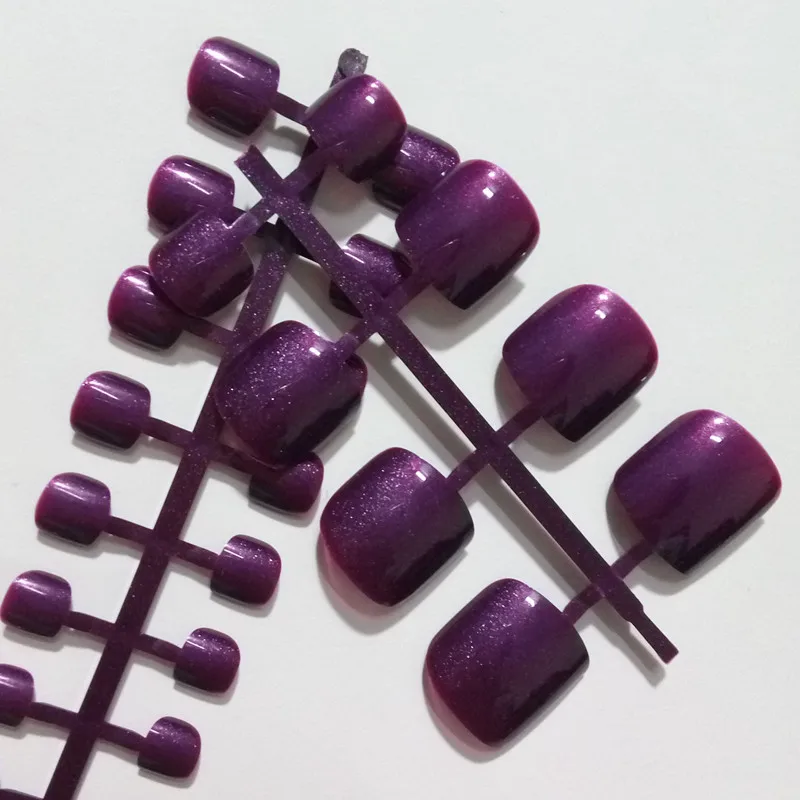 Candy Color Fake Toenails Glitter Deep Purple Flat False Toe Nail Tips Full Cover DIY Nail Art Acrylic Nail Tips 24Pcs
Candy Color Fake Toenails Glitter Deep Purple Flat False Toe Nail Tips Full Cover DIY Nail Art Acrylic Nail Tips 24Pcs