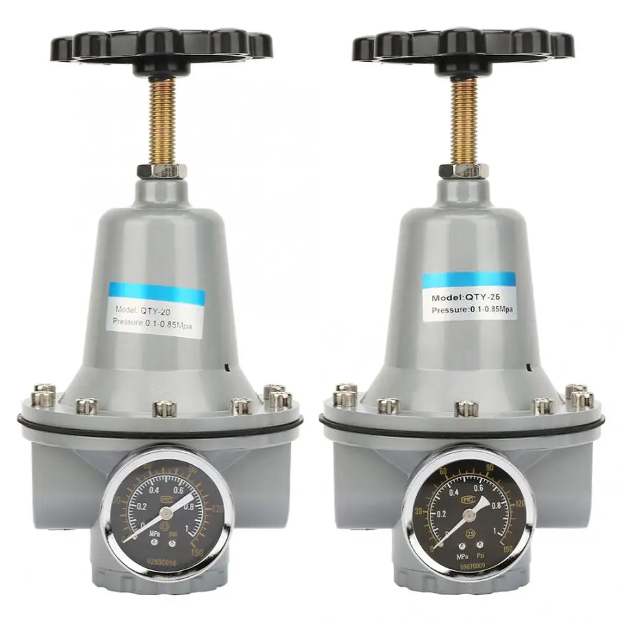Pneumatic Tools QTY-20/QTY-25 Air Compressor Pressure Regulator Valve Regulating Tool G3/4 Gas Pressure Measurement