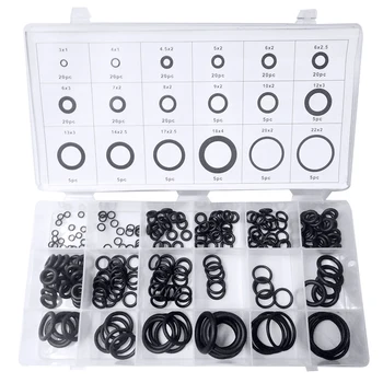 225 pcs Rubber O Ring O-Ring Washer Seals Watertightness Assortment Different Size 270pcs 300pcs O-Ring With Plactic Box Kit Set
225 pcs Rubber O Ring O-Ring Washer Seals Watertightness Assortment Different Size 270pcs 300pcs O-Ring With Plactic Box Kit Set