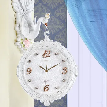 2019 European Double-sided Wall Clock Modern Design Peacock Clock Wall Watch Mechanism Artist Silent Relogio Parede Decor 5ZB296
2019 European Double-sided Wall Clock Modern Design Peacock Clock Wall Watch Mechanism Artist Silent Relogio Parede Decor 5ZB296