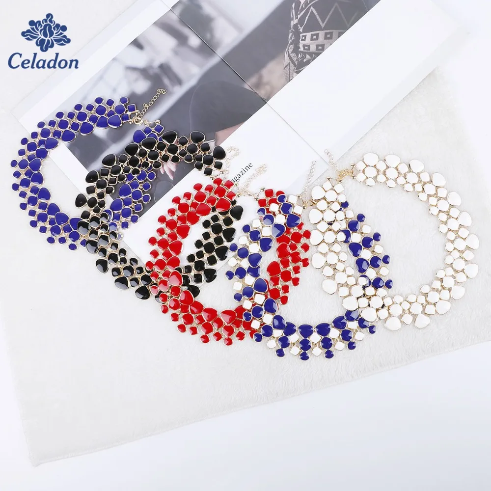New Statement Necklaces Collars Gold Color Black Blue Purple Green Enamel Maxi Collar Choker Necklaces For Women
New Statement Necklaces Collars Gold Color Black Blue Purple Green Enamel Maxi Collar Choker Necklaces For Women
