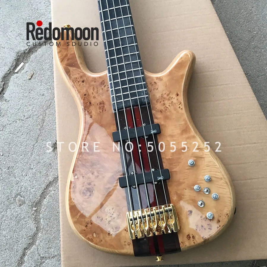 Factory custom 5 strings bass Wenge Neck with Neck-thru ash body Eye poplar electric bass guitar musical instrument shop
Factory custom 5 strings bass Wenge Neck with Neck-thru ash body Eye poplar electric bass guitar musical instrument shop