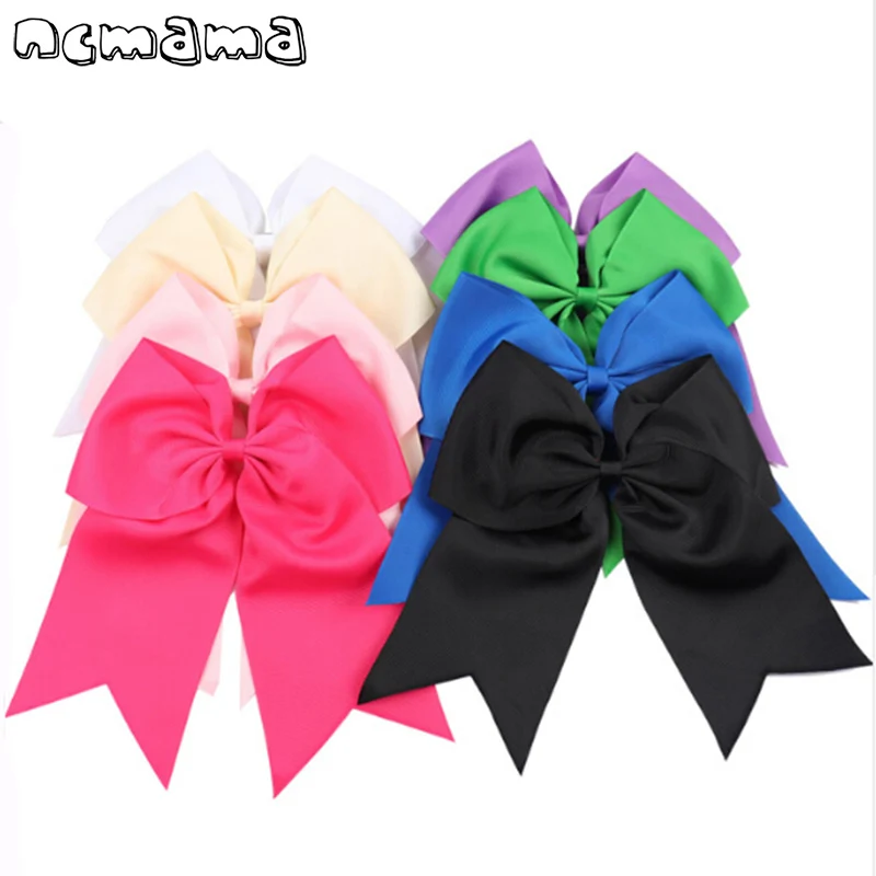 8'' Large Solid Ribbon Cheer Bow With Alligator Clips Cheerleading Dance Hair Bows For Girls Barrette Hair Accessoires
8'' Large Solid Ribbon Cheer Bow With Alligator Clips Cheerleading Dance Hair Bows For Girls Barrette Hair Accessoires