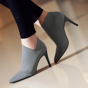 NEW women ankle boots high heel riding boots spring summer autumn pointed toe fashion shoes Casual Handmade shoes fabric 8.5cm
NEW women ankle boots high heel riding boots spring summer autumn pointed toe fashion shoes Casual Handmade shoes fabric 8.5cm