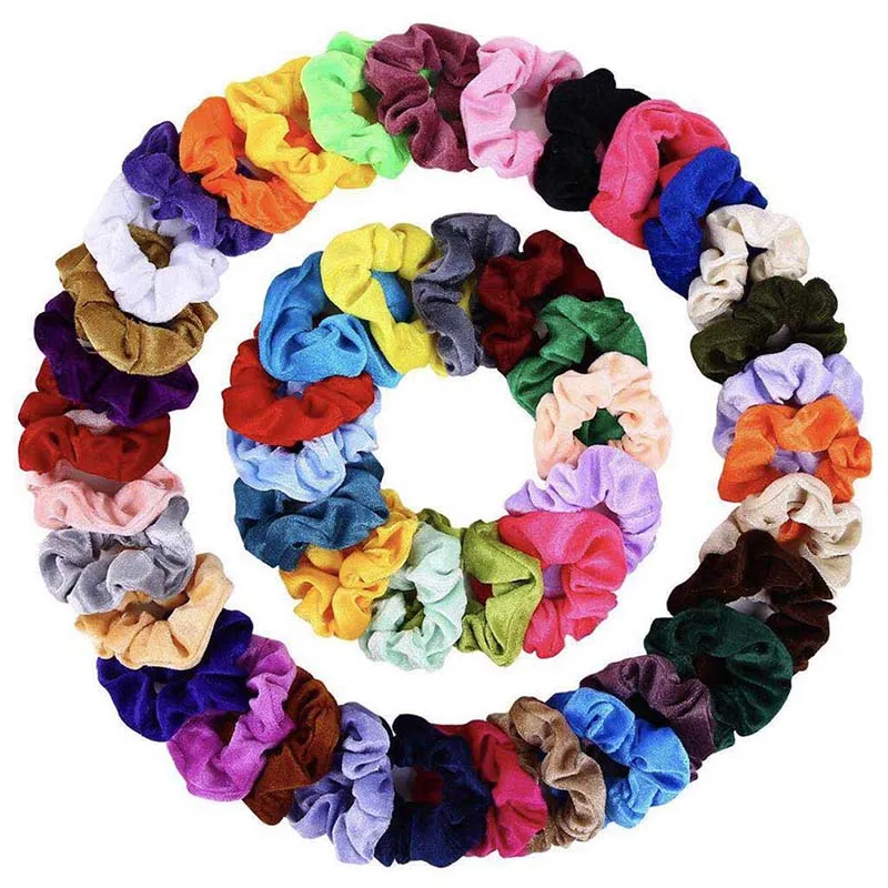 1 Set Solid Lady Hair Scrunchies Ring Elastic Hair Bands Pure Color Bobble Sports Dance Velvet Soft Charming Scrunchie Hairband
1 Set Solid Lady Hair Scrunchies Ring Elastic Hair Bands Pure Color Bobble Sports Dance Velvet Soft Charming Scrunchie Hairband