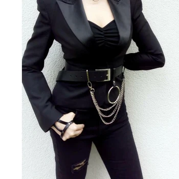 2020 New Fashion Adjustable Waist Belt With Circle Chain Faux Leather Women Gothic Wide Belt For Women Luxury Designer Brand Men
2020 New Fashion Adjustable Waist Belt With Circle Chain Faux Leather Women Gothic Wide Belt For Women Luxury Designer Brand Men