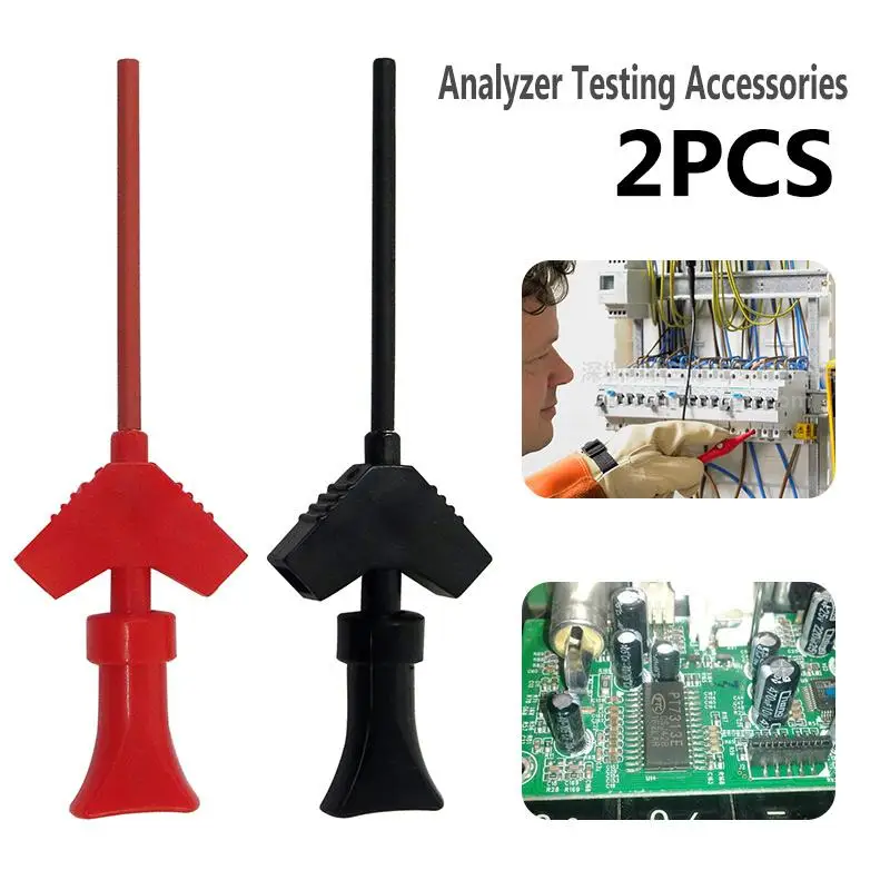P5003 1 Pair Mini Analyzer Testing Probe Grabber SMD IC Test Hook Clip Jumper Probe Logic Analyzer Testing Accessories J3
P5003 1 Pair Mini Analyzer Testing Probe Grabber SMD IC Test Hook Clip Jumper Probe Logic Analyzer Testing Accessories J3