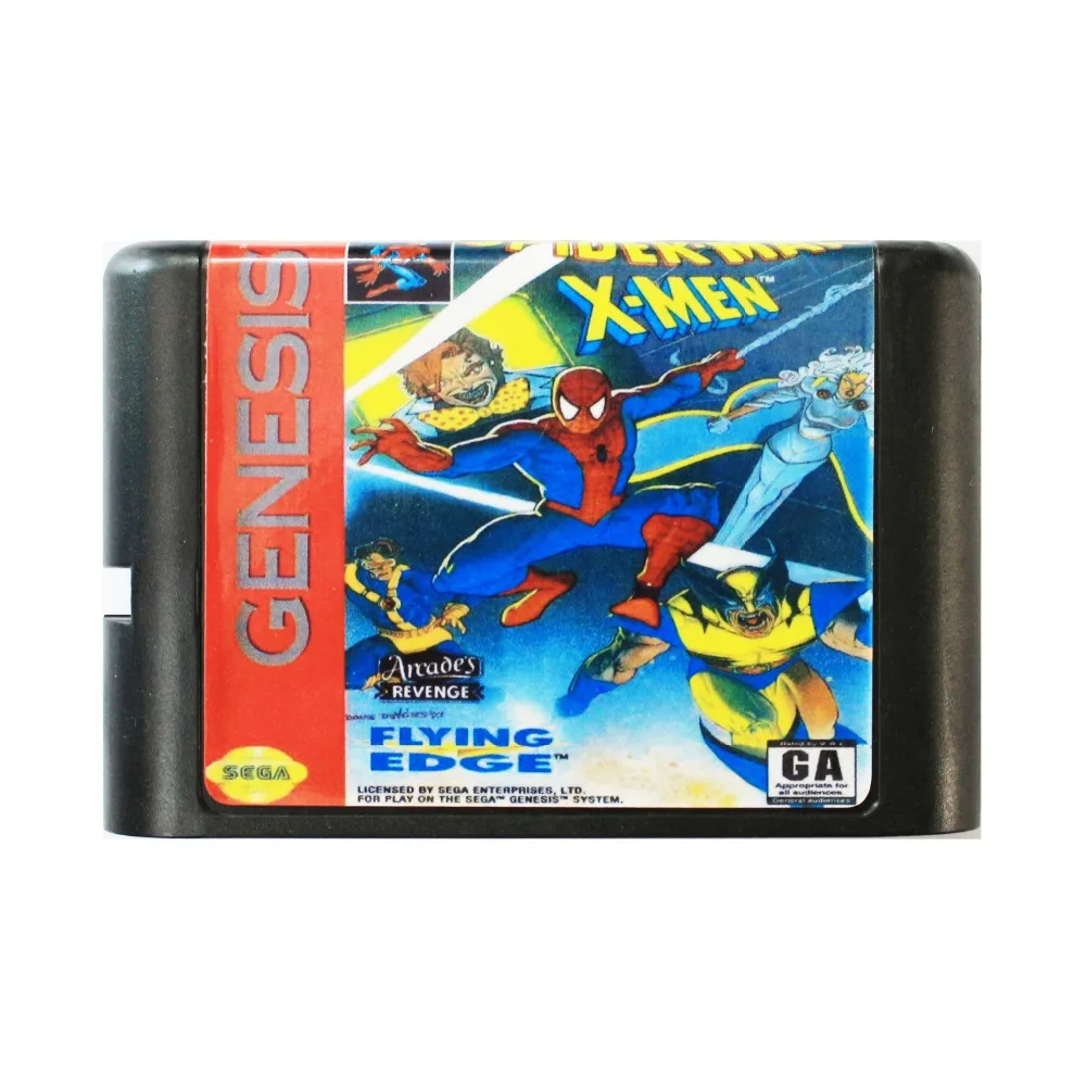 Spider Man VS. The X Man 16 bit MD Game Card For Sega Mega Drive For SEGA Genesis
Spider Man VS. The X Man 16 bit MD Game Card For Sega Mega Drive For SEGA Genesis