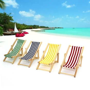 1:12 Mini Doll Foldable Wooden Stripe Beach Chair Recliner Sunbathing Lounge Chaise Chair Dollhouse Furniture for Barbie Toy
1:12 Mini Doll Foldable Wooden Stripe Beach Chair Recliner Sunbathing Lounge Chaise Chair Dollhouse Furniture for Barbie Toy