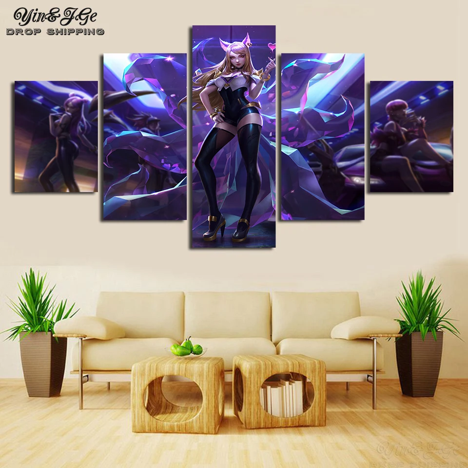 Module Poster Living Room Frame 5 Pieces Wall Artwork LOL League Of Legends Game Paintings Canvas Print Picture Home Decoration
Module Poster Living Room Frame 5 Pieces Wall Artwork LOL League Of Legends Game Paintings Canvas Print Picture Home Decoration