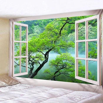 Green Branche Outside The Window Printed Tapestry Decorative Mandala Tapestry Indian Home Decor Big Hippie Wall Hanging Blanket 
Green Branche Outside The Window Printed Tapestry Decorative Mandala Tapestry Indian Home Decor Big Hippie Wall Hanging Blanket
