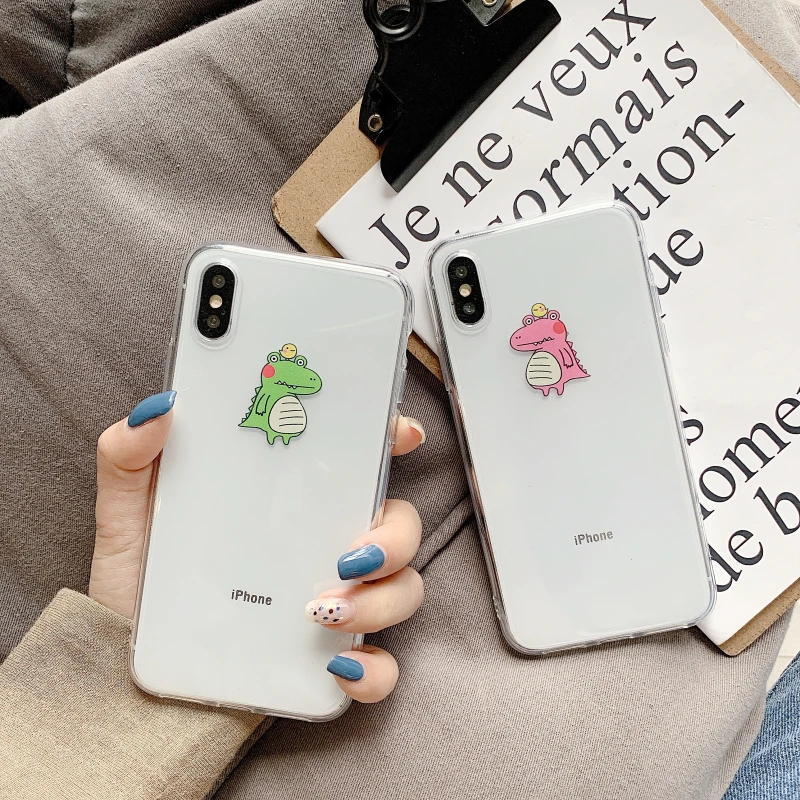 lovely Cartoon Crocodile clear TPU phone Cases For iphone XS Max X XR XS for iphone 6 6s 7 8 plus soft phone back cover 
lovely Cartoon Crocodile clear TPU phone Cases For iphone XS Max X XR XS for iphone 6 6s 7 8 plus soft phone back cover
