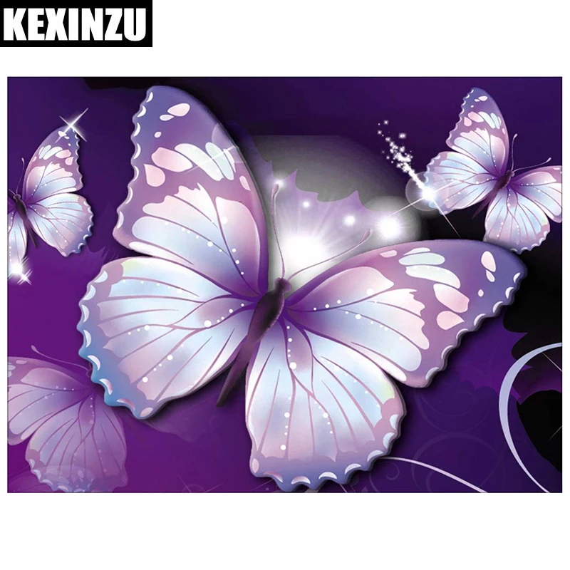 5D DIY Diamond Painting Needlework Square Full Diamond Embroidery Purple Butterfly Painting Pattern Home Decor Gift
5D DIY Diamond Painting Needlework Square Full Diamond Embroidery Purple Butterfly Painting Pattern Home Decor Gift